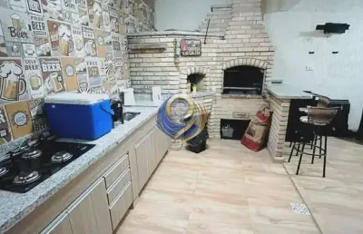 Sobrado padrão 184m2 área construída - vila alzira - santo andré. moradia com classe . 4 vagas