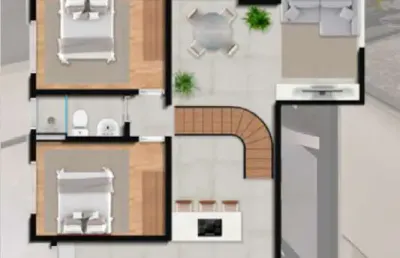 Cobertura duplex -  3 dorm /1suíte - 134,37m² - massaguaçu - caraguatatuba-sp