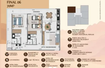 Apto 2 dorm/2suítes- 70,00m² - tenório - ubatuba-sp