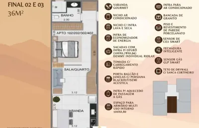 Apartamento com 1 quarto à venda em Tenório, Ubatuba 