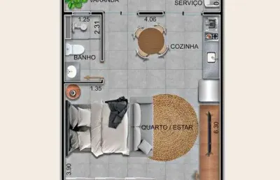 Apartamento com 1 quarto à venda em Perequê Açu, Ubatuba 