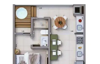 Apartamento com 1 quarto à venda em Itaguá, Ubatuba 