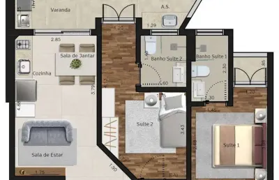 Apartamento com 2 quartos à venda em Itaguá, Ubatuba 