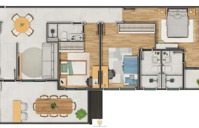 3dorm/3suítes, 94,00m² - porto novo, caraguatatuba-sp