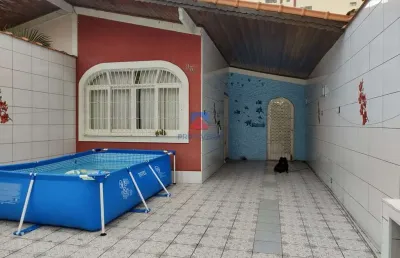Casa com 4 quartos, caiçara, praia grande - r$ 480 mil, cod: 70833065