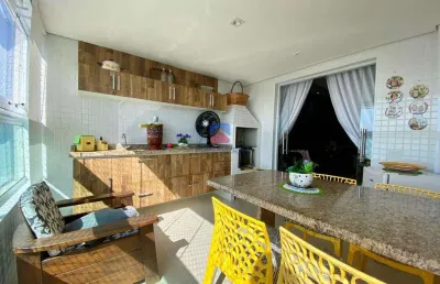 Apartamento com 3 suítes, frente ao mar para venda, caiçara.