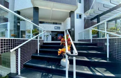 Apto frente mar com 2 dorms sendo 1 suíte para venda, mirim