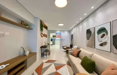 Apartamento frente mar com 3 dormitórios  para venda, mirim