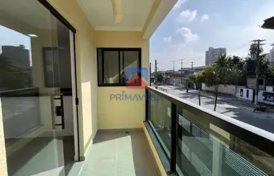 Casa de condomínio com 2 dorms, caiçara, praia grande - r$ 430 mil, cod: 70835484