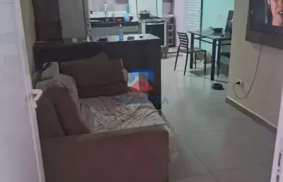 Sobrado de condomínio com 2 dorms, maracanã, praia grande - r$ 340 mil, cod: 70836398