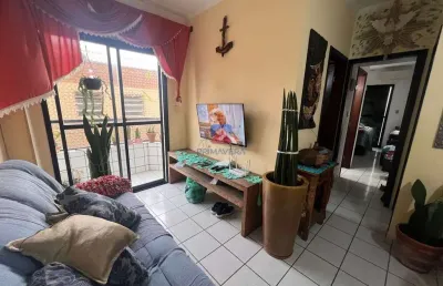 Apartamento com 2 quartos, caiçara, praia grande - r$ 355 mil, cod: 70837138