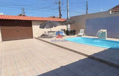 Casa com 2 quartos, balneário maracanã, praia grande - r$ 590 mil, cod: 70837276
