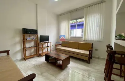 Frente mar | apartamento de 1 quarto para venda, caiçara.