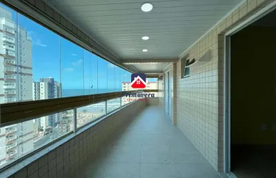 Apartamento vista mar 2 dormitórios sendo 1 suíte - caiçara