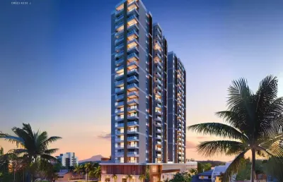 Apartamento com 2 dormitórios sendo 1 suíte com home club completo em balneário piçarras-sc