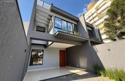 Sobrado alto padrão com 204m² 2 suítes mais 2 dormitórios no américa em joinville-sc
