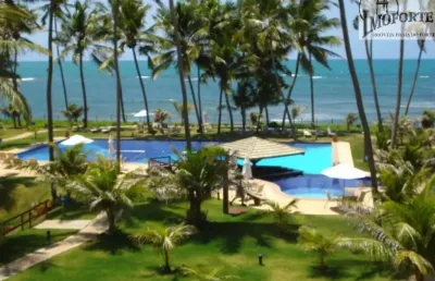 Locação temporada em apartamento 3 suítes, condomínio luxo em frente ao mar.
