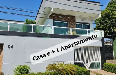 Casa moderna 90% mobiliada e com apartamento independente à venda – japiim – conjunto atílio andrezzao padrão