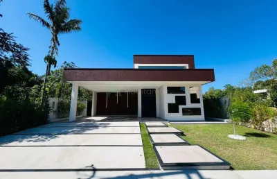 Alphaville 1 - exclusividade no alphaville 1 – casa térrea com conceito moderno, pé-direito duplo e área verde deslumbrante