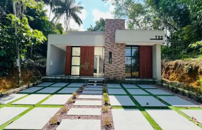 Condominio vivenda das marinas - 2.	seu novo lar em ponta negra: casa térrea exclusiva com piscina e 3 suítes. aceita proposta!
