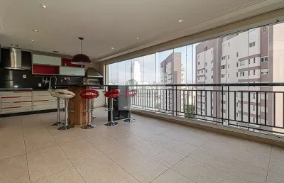 Apartamento com linda vista de 3 suítes, 3 vagas e lazer a 3 min do metrô da chácara klabin na vila mariana  -  são paulo