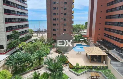 Apartamento beira mar com 3 dormitórios à venda, 192 m² por r$ 2.600.000 - meireles - fortaleza/ce