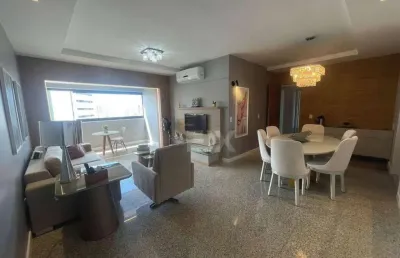 Apartamento mobiliado com 3 dormitórios para alugar, 135 m² por r$ 6.173/mês - meireles - fortaleza/ce