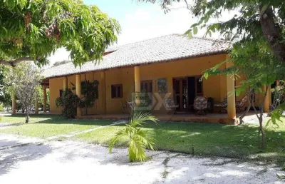 Sítio na praia canto verde, 9981 m² aluga por r$ 6.500 - beberibe/ce