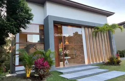 Casa em condomínio fechado com 5 quartos à venda na avenida do farol, praia do forte, mata de são joão, 380 m2 por r$ 2.990.000