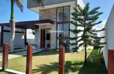 Casa em condomínio fechado com 3 quartos à venda na 1ª travessa presidente dutra, 20, parque nascente do capivara, camaçari, 165 m2 por r$ 1.000.000