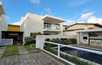 Casa em condomínio fechado com 4 quartos à venda na rua ana c b dias, 20, buraquinho, lauro de freitas, 151 m2 por r$ 850.000