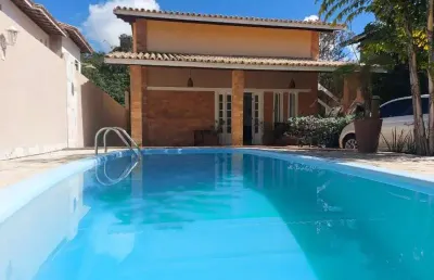 Casa com 4 quartos à venda na rua praia de orange, vilas do atlantico, lauro de freitas, 220 m2 por r$ 1.200.000