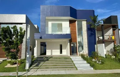 Casa em condomínio fechado com 3 quartos à venda na avenida vinte e oito de setembro, s/n, alphaville (abrantes), camaçari, 280 m2 por r$ 1.300.000