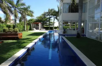 Casa em condomínio fechado com 6 quartos à venda na rodovia ba-099 - estrada do côco km 08, praia de busca vida, camaçari, 750 m2 por r$ 8.400.000