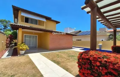 Casa em condomínio fechado com 3 quartos para alugar na rodovia ba-099 - estrada do côco km 08, abrantes, camaçari, 186 m2 por r$ 7.000