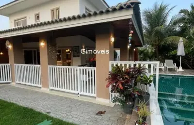 Casa em condomínio fechado com 4 quartos para alugar na rodovia ba-099 - estrada do côco, praia de busca vida, camaçari, 450 m2 por r$ 28.000