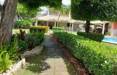 Casa em condomínio fechado com 5 quartos à venda na rua joão marques oliveira, buraquinho, lauro de freitas, 397 m2 por r$ 1.680.000