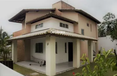 Casa em condomínio fechado com 4 quartos à venda na rua joão marques oliveira, buraquinho, lauro de freitas, 170 m2 por r$ 940.000