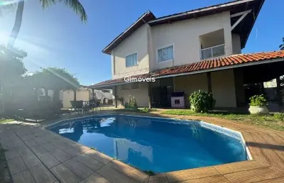 Casa com 4 quartos à venda na rua praia de tubarão, 20, vilas do atlantico, lauro de freitas, 345 m2 por r$ 1.200.000
