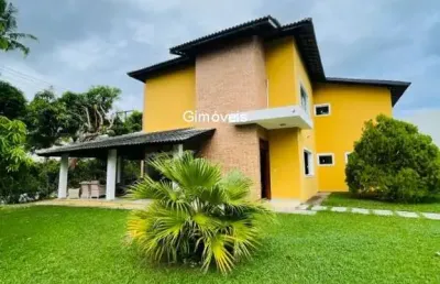 Casa em condomínio fechado com 5 quartos à venda na rodovia ba-099 - estrada do côco km 08, praia de busca vida, camaçari, 425 m2 por r$ 1.799.900
