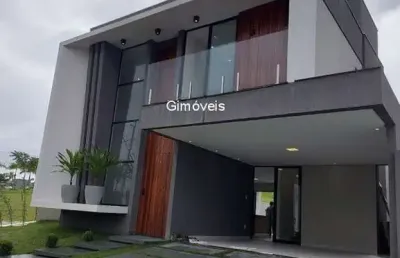 Casa em condomínio fechado com 4 quartos à venda na estrada da cascalheira, s/n, alphaville (abrantes), camaçari, 189 m2 por r$ 1.295.000