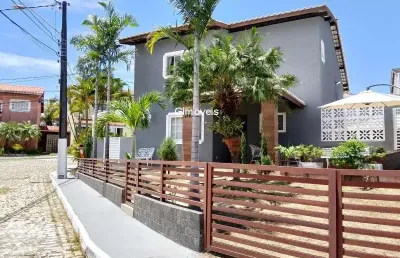 Casa em condomínio fechado com 4 quartos à venda na avenida praia de itamaraca, vilas do atlantico, lauro de freitas, 155 m2 por r$ 1.100.000