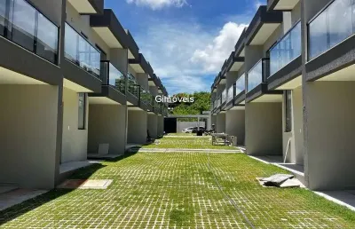Casa em condomínio fechado com 3 quartos à venda na rua waldir pires, 20, centro, lauro de freitas, 145 m2 por r$ 550.000