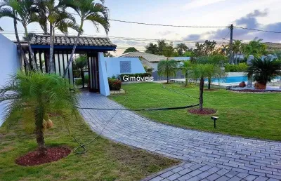 Casa em condomínio fechado com 5 quartos para alugar na avenida praia de pajussara, vilas do atlantico, lauro de freitas, 450 m2 por r$ 12.500