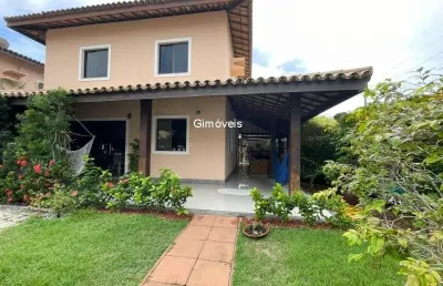 Casa em condomínio fechado com 4 quartos à venda na rua priscila b dutra, buraquinho, lauro de freitas, 240 m2 por r$ 1.450.000
