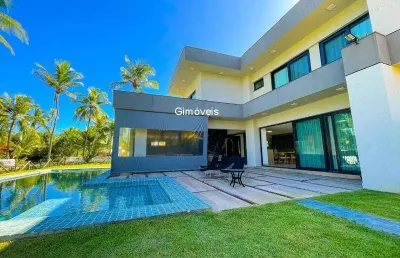 Casa em condomínio fechado com 4 quartos à venda na rodovia ba-099 - estrada do côco, praia de busca vida, camaçari, 700 m2 por r$ 6.990.000