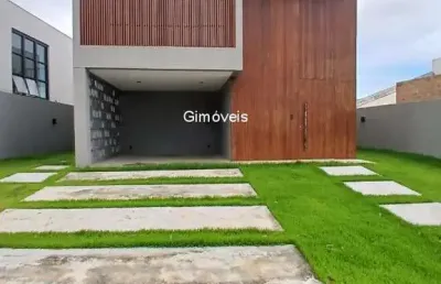 Casa em condomínio fechado com 4 quartos à venda na rua imbassaí, abrantes, camaçari, 240 m2 por r$ 1.670.000