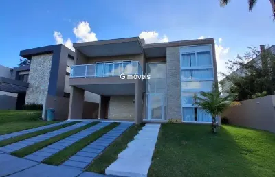 Casa em condomínio fechado com 4 quartos à venda na rodovia ba-099 - estrada do côco, alphaville (abrantes), camaçari, 290 m2 por r$ 1.850.000