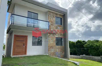 Casa em condomínio fechado com 4 quartos à venda na Rua Jurema, 01, Caixa D'Água, Lauro de Freitas