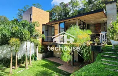 Casa em condomínio de alto padrão – parque do imbuí, teresópolis – lazer completo – 3 quartos
